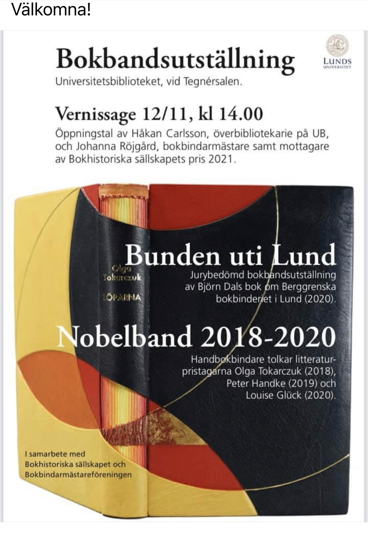 Bunden uti Lund samt Nobelband 2018-2020